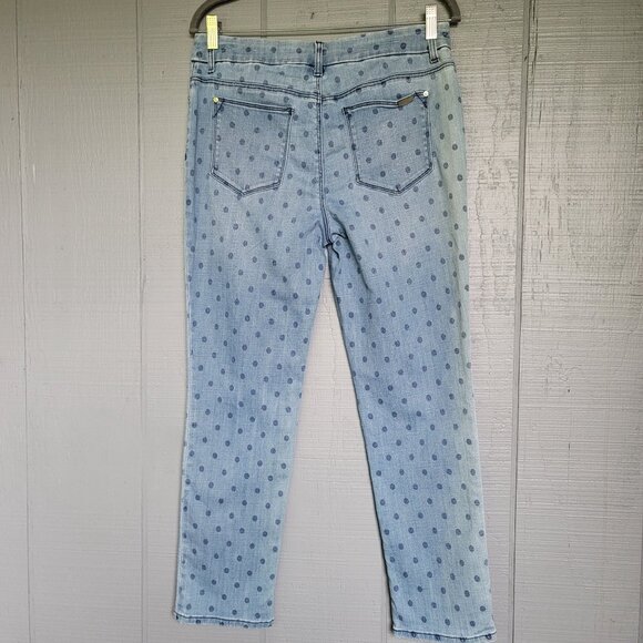 Chico's So Slimming High-Rise Girlfriend Slim Leg Crop Jeans. Size 6R - Picture 5 of 9